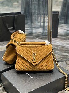 Bolsa Saint Laurent College "Caramel&Gold"