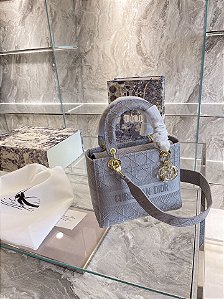 Bolsa Lady Dior D-Lite "Gray"