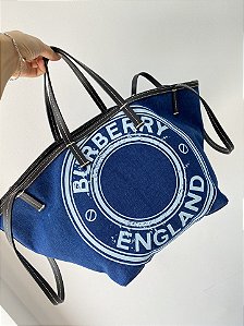 Bolsa Burberry Beach Tote "Blue"