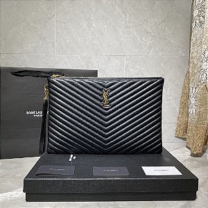 Clutch Saint Laurent "Black&Gold"