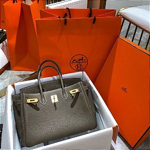 Bolsa Hermès Birkin "Gray&Gold"