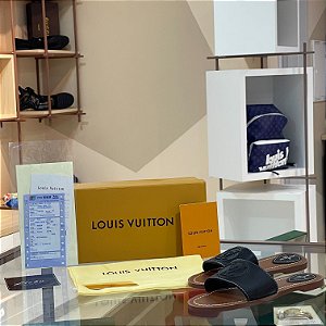 Rasteirinha Louis Vuitton "Black" (PRONTA ENTREGA)