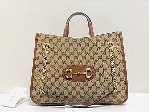 Bolsa Gucci Tote Horsebit 1955 "Brown"