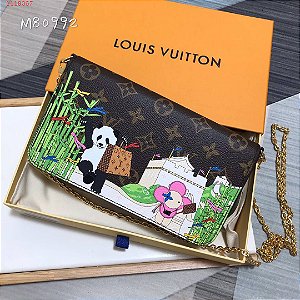 Carteira Louis Vuitton Félicie Pochette Monogram "Panda"