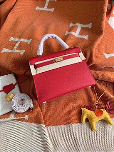 Bolsa Hermès Kelly "Red&Gold"