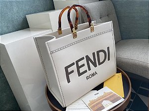 Bolsa Fendi Tote Sunshine "White/Beige"