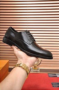 Sapato Social Louis Vuitton "All Black" (PRONTA ENTREGA)