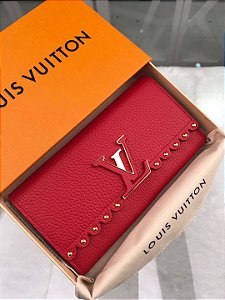 Carteira Louis Vuitton Capucines "Red/Gold"