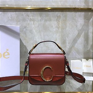 Bolsa Chloé C "Brown/Gold"