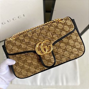 Bolsa Gucci Marmont Pequena  "Canvas"