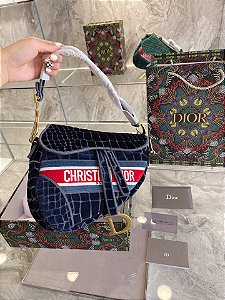 Bolsa Christian Dior Saddle "Mizza Blue" (PRONTA ENTREGA)