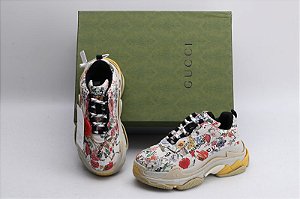 Tênis Balenciaga x Gucci Triple S Collab "Multicolor"