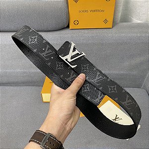 Cinto Louis Vuitton LV "Monogram/Silver"