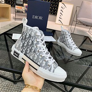 Tênis Dior B23 High-Top "Oblique Black/White"