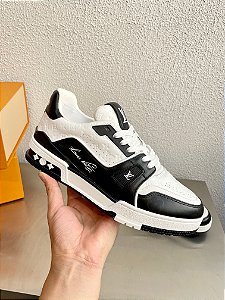 Tênis Louis Vuitton Trainer Sneaker "White/Black"