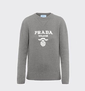 Suéter Prada cashmere e lã "Grey"