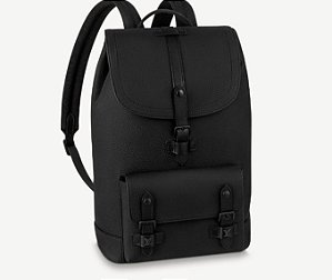 Mochila Louis Vuitton Slim Christopher "Taurillon Black"