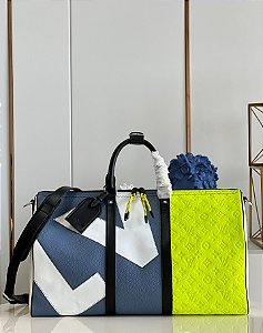 Bolsa de Viagem Louis Vuitton Keepall Bandoulière 50  "Yellow"