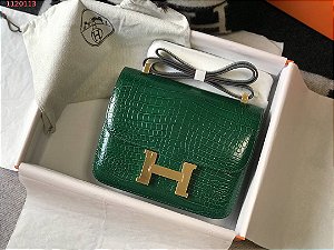 Bolsa Hermès Constance "Green Crocodile"