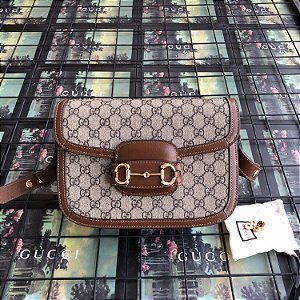 Bolsa Gucci Horsebit 1955 "GG Supreme/Brown"