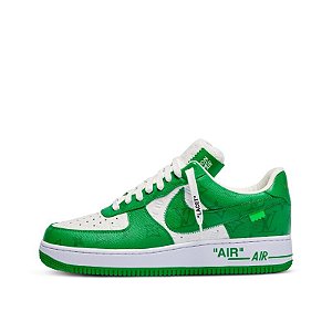 Tênis Louis Vuitton x Nike Air Force 1 "White/Gym Green"