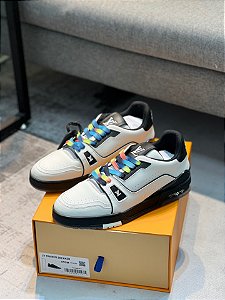 Tênis Louis Vuitton Trainer  "White/Black/Tie-dye"