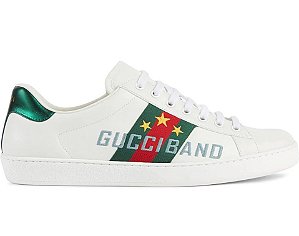 Tênis Gucci Ace "White/Gucci Band"