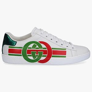 Tênis Gucci Ace "White/Green/Red"