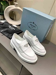 Mocassim Prada Monolith "All White" (PRONTA ENTREGA)