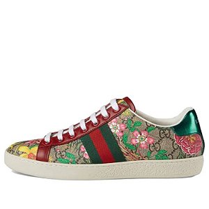 Tênis Gucci Ace "Flora/Red/Beige/Ebony"