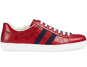 Tênis Gucci Ace "Red Signature"