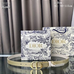 Cinto Christian Dior "Gold&White"