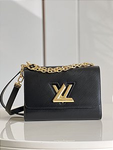 Bolsa Louis Vuitton Twist MM "Black/Gold"