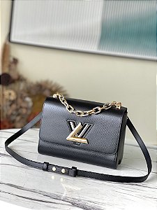 Bolsa Louis Vuitton Twist MM "Black/Gold/Silver"