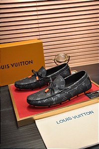 Mocassim Louis Vuitton Driver "Monogram Black/Orange"