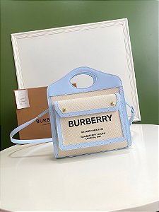 Bolsa Burberry Pocket Mini "Light blue"