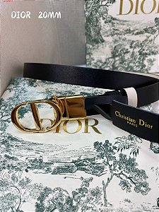 Cinto Christian Dior Reversível  "Black"
