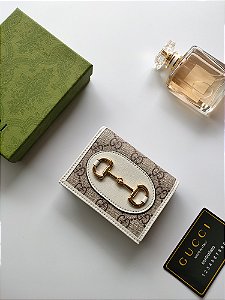 Porta-Cartões Gucci Horsebit 1955 "Ivory"