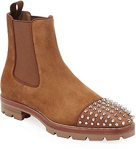 Bota Christian Louboutin "Caramel/Spike" (PRONTA ENTREGA)