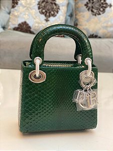 Bolsa Lady Dior "Green/Silver"