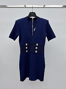 Vestido Balmain Tricô "Blue"