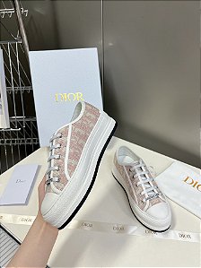 Tênis Dior Plataforma Walk'N "Oblique Nude"