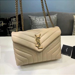 Bolsa Saint Laurent LouLou "Nude"