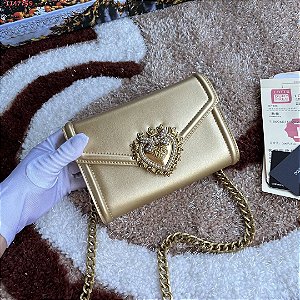 Bolsa Dolce & Gabbana Envelope Devotion Mini "Gold"