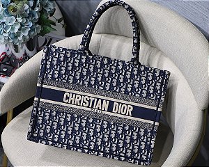 Bolsa Dior Book Tote Oblique "Blue"