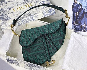 Bolsa Dior Saddle Oblique Jacquard "Green"