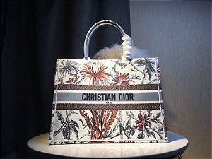 Bolsa Dior Book Tote "White Camouflage"