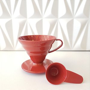 Suporte Para Filtro de Café Hario V60 - 02 Vermelho