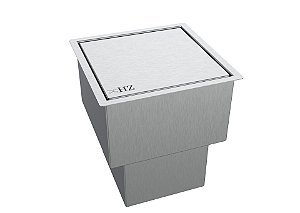 Lixeira Inox Quadrada 2,9 L Para Bancada - Click