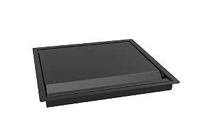 Tampa Lixeira Quadrada Pintada Preto 9,3 L Para Bancada